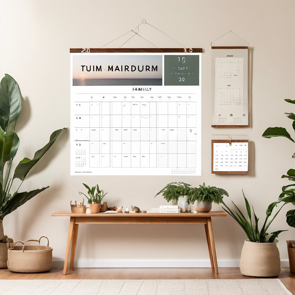 Key Features of a Minimalist Family Calendar