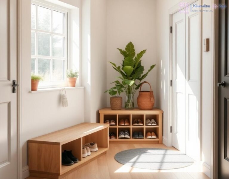 Simplified Shoe Storage: Minimalism for Your Entryway